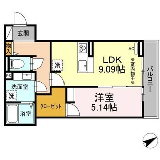 ムーンヒルズ・T【2階】の間取り