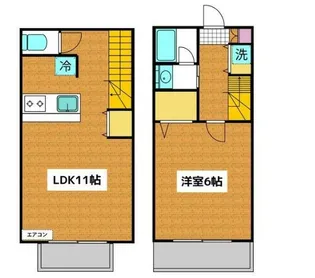 ラ・プリマヴェーラ【1階】の間取り
