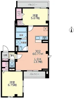 経堂マンション【3階】の間取り