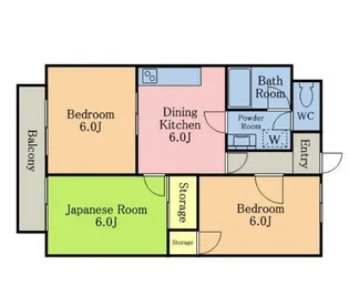 メゾンノーブリー【2階】の間取り