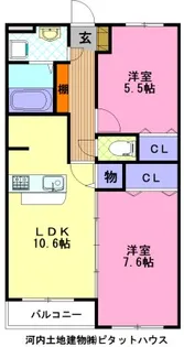 BLUETREE下戸祭【2階】の間取り