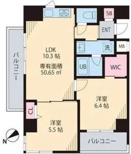 Tresvia【2階】の間取り