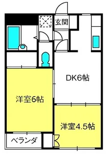 ヴィラージュ元町【2階】の間取り