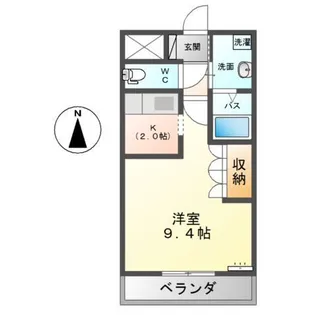 パーシモン【2階】の間取り