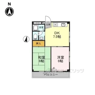 ガーデンハイツ山本【4階】の間取り
