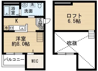 ケイティハイツII【1階】の間取り