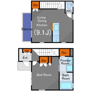 villa K【1階】の間取り