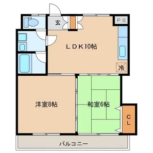 MKマンション【1階】の間取り