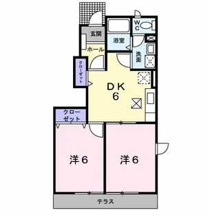 メルヴェーユ【1階】の間取り