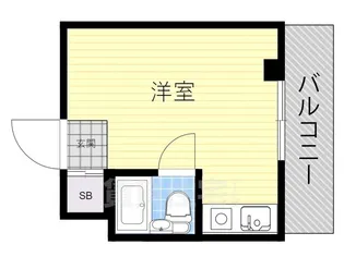 シャトー福島【4階】の間取り