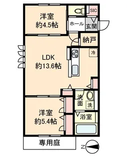 CASA TOA【2階】の間取り