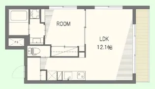NEXUSヴァンヴェール元住吉【2階】の間取り