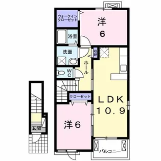 エーデルシュタイン A棟【2階】の間取り
