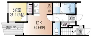 CS GARDEN 秋津【1階】の間取り