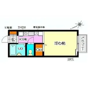 ドエルミナミ【2階】の間取り