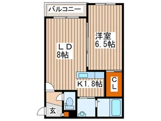 The Park1【4階】の間取り