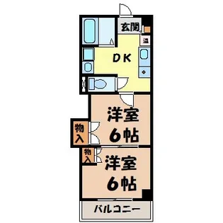 レジデンスカープ名古屋【7階】の間取り