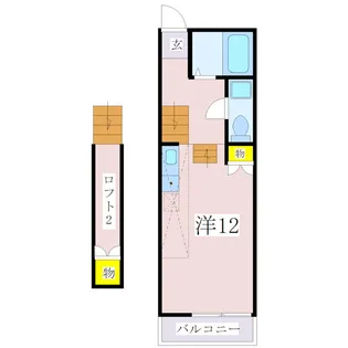 レスポワール鴨池【1階】の間取り