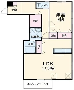 ベルツリーけやき【2階】の間取り