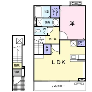 プラシードヒルズ【2階】の間取り