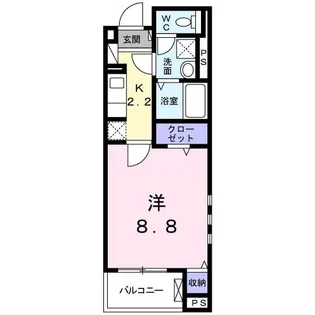 クレセントII【1階】の間取り