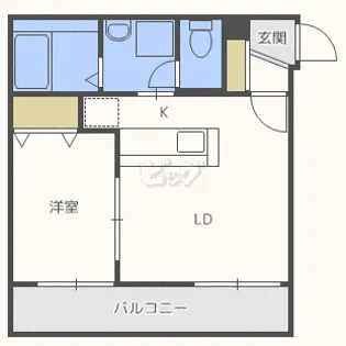 グランドサクセス南円山【2階】の間取り