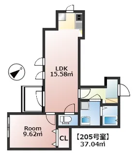 クレア清瀬【2階】の間取り