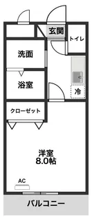 エステート蔵王【1階】の間取り