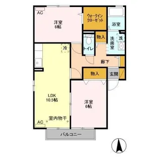 メゾン・フィエルテ C【2階】の間取り