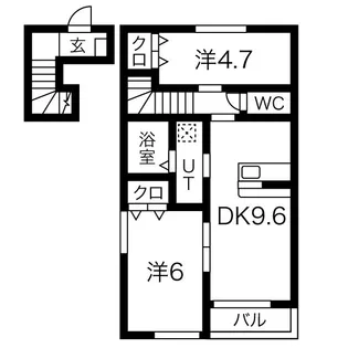 Dear court B【2階】の間取り