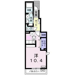 ルーストI【1階】の間取り