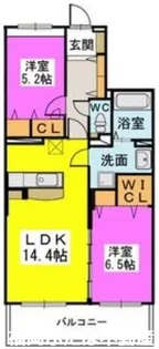 フェリオ イーストI【5階】の間取り