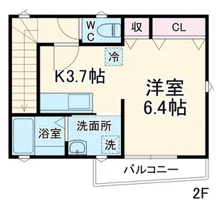 Rose Vivreオヤマ【1階】の間取り