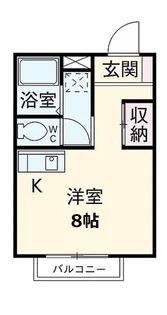 イーリスI【1階】の間取り