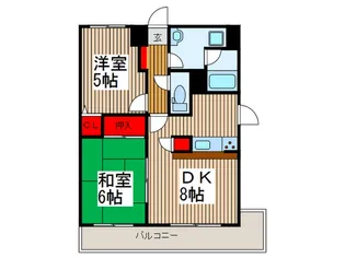 西川口パインマンションII【5階】の間取り