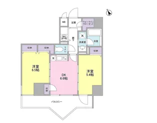 アクティブタワー市谷【12階】の間取り