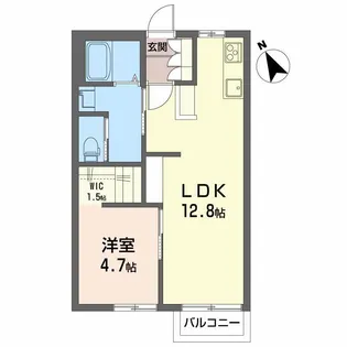 ハイツ神明【2階】の間取り