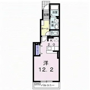 アペルトII【1階】の間取り