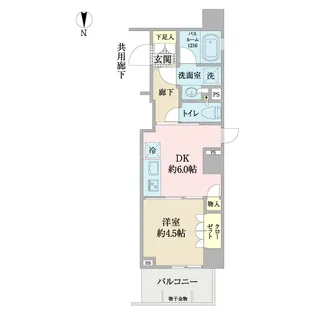 オープンレジデンシア文京本郷【2階】の間取り