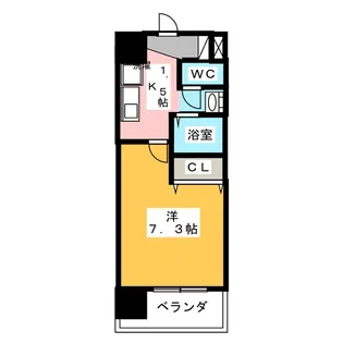 アレーズカシェート【8階】の間取り