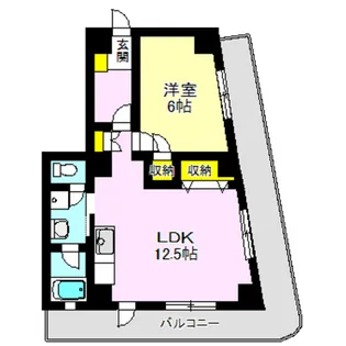 ミズキマンション【2階】の間取り