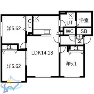 メゾン・モン・エタン【2階】の間取り