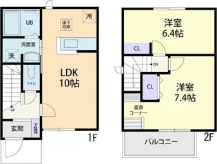 オルタナシア Cの間取り