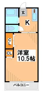 コーポサントミ【2階】の間取り