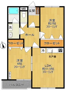プラウトン【1階】の間取り