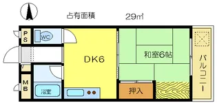 ニューコーポ芝【1階】の間取り