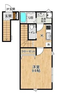 RAINBOW MIRAI E棟【2階】の間取り