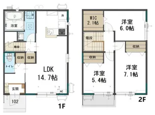 ユアメゾン小手指南の間取り