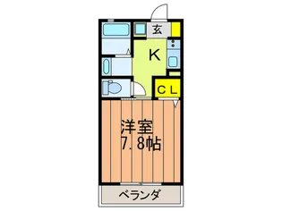 八幡シャーメゾン1番館【2階】の間取り