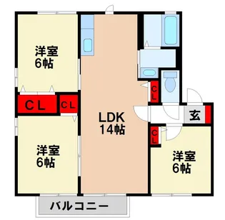 パル山崎A【2階】の間取り